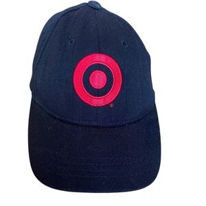 Target Racing FlexFit Youth Yupoong Black Bullseye Hat Cap Baseball Black Red